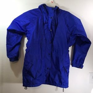VTG REI GORETEX Womens Blue Waterproof Rain Jacket